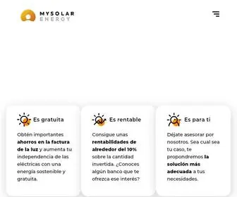 Mysolarenergy.es(Instalaciones Energía Solar Fotovoltaica) Screenshot