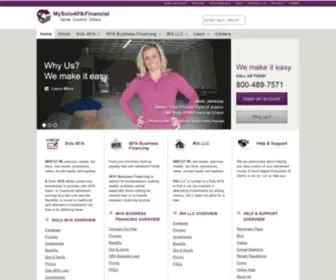 Mysolo401K.net(IRA LLC) Screenshot