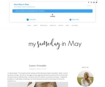 Mysomedayinmay.com(My Someday in May) Screenshot