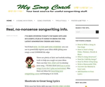 Mysongcoach.com(Songwriting Inspiration) Screenshot