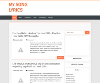 Mysonglyrics.xyz(Mysonglyrics) Screenshot