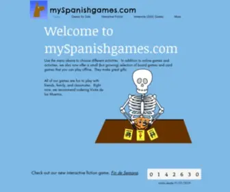 MYspanishgames.com(Home) Screenshot