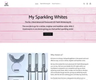 MYsparklingwhites.com(Premium Teeth Whitening Kits) Screenshot