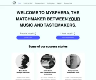 MYSphera.co(Your Music Deserves The Best) Screenshot