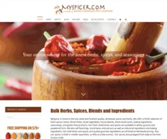 MYspicer.com(Bulk Spices) Screenshot