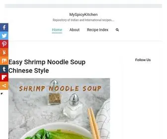 MYspicykitchen.net(Indian Food) Screenshot