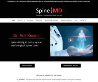 MYspinemd.com(Dr. Anil Kesani) Screenshot