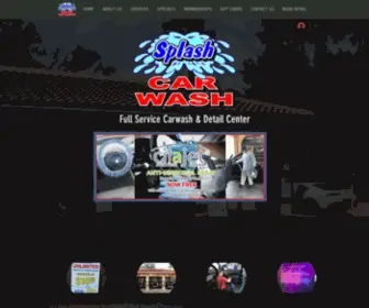 MYSplashcarwash.com(Splash Car Wash) Screenshot