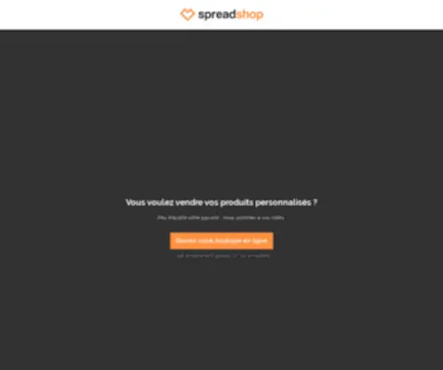 MYSpreadshop.fr(Créer et vendre avec l'impression à la demande) Screenshot