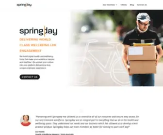 MYSpringday.com.au(Digital wellbeing solutions for a happier and healthier workforce) Screenshot