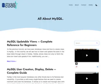 MYSQlcode.com(MySQL Tutorials and Examples) Screenshot
