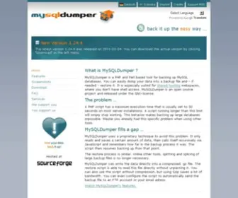 MYSQldumper.net(Forum, guestbooks and online shops)) Screenshot