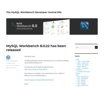 MYSQlworkbench.org(The MySQL Workbench Developer Central Site) Screenshot