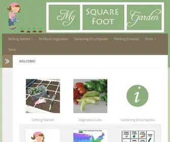MYsquarefootgarden.net(Follow the progress of my square foot garden) Screenshot