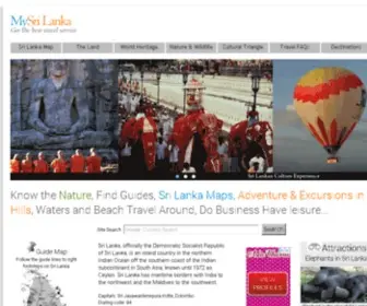 MYsrilanka.com(Sri Lanka Travel Information Hub) Screenshot