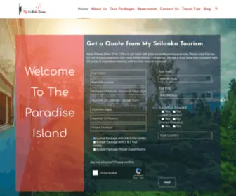 MYsrilankatourism.com(My Sri lanka Tour Packages) Screenshot