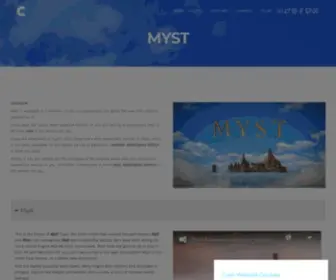 MYST.com(Cyan) Screenshot