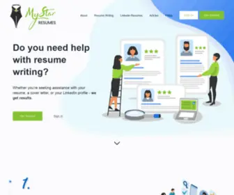 MYstarresumes.com(Expert Resume Writing Services) Screenshot