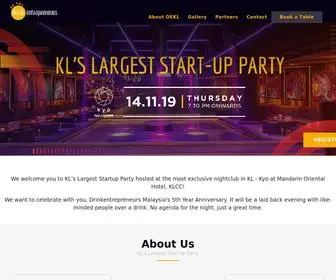 MYstartupparty.com(KL's Largest Startup Party) Screenshot