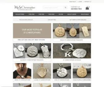 MYSTChristopher.co.uk(Personalised St Christopher Necklaces and Pendants) Screenshot