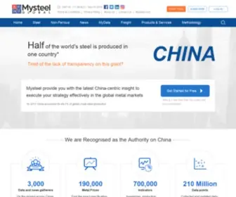 MYsteel.net(Your gateway to the chinese commodity industry. mysteel) Screenshot