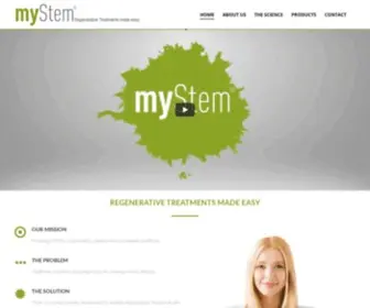 MYstem.eu(Regenerative Treatments made easy) Screenshot