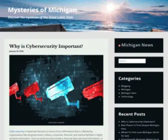 MYsteriesofmichigan.com(Discover the mysteries of The Great Lakes State) Screenshot