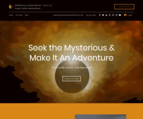 MYsteriousadventurestours.com(Mysterious Adventures Tours LLC) Screenshot