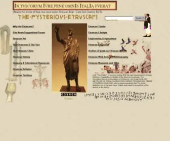 MYsteriousetruscans.com(The Mysterious Etruscans) Screenshot