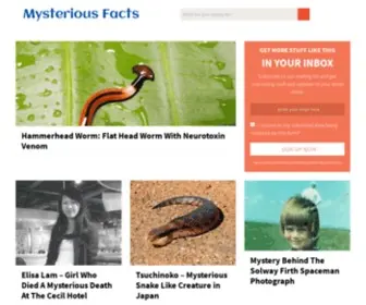 MYsteriousfacts.com(Mysterious Facts) Screenshot