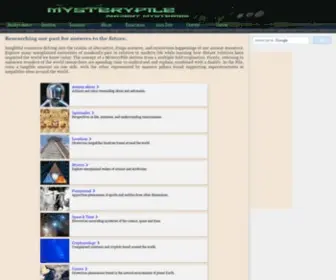 MYsterypile.com(Ancient Mysteries and Unexplained Phenomena of our Ancestors) Screenshot