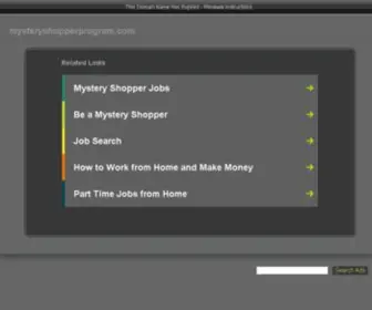 MYsteryshopperprogram.com(Goodwin Hospitality Mystery Shopper Program) Screenshot