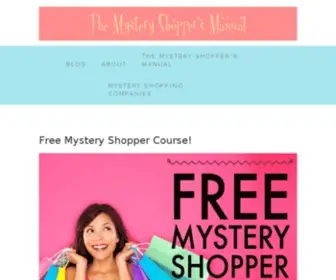 MYsteryshoppersmanual.com(Mystery Shopper's Manual) Screenshot