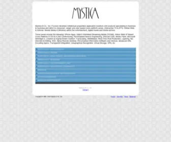 MYstica.com(New media development) Screenshot