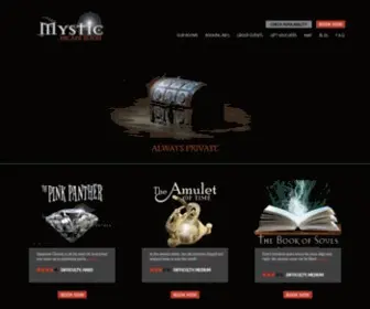 MYsticescaperoom.com(Mystic Escape Room) Screenshot