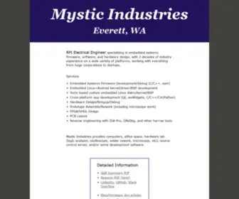 MYsticind.com(Mystic Industries) Screenshot