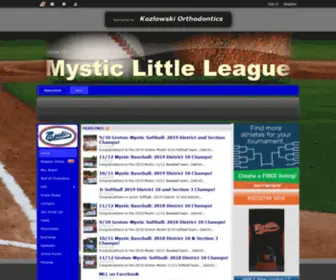 MYsticlittleleague.com(Mystic Little League) Screenshot