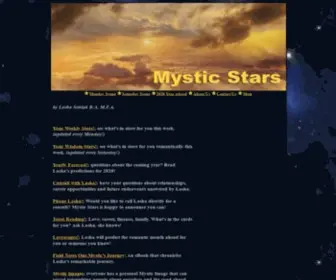 MYsticstars.net(Astrology At Mystic Stars) Screenshot