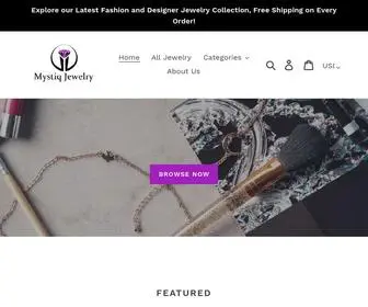 MYstiqJewelry.com(Mystiq Jewelry) Screenshot