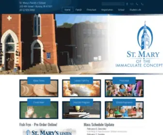 MYStmarys.com(Mary of the Immaculate Conception) Screenshot