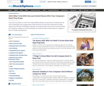MYstockoptions.com(Stock Plan Content and Education You Can Trust) Screenshot