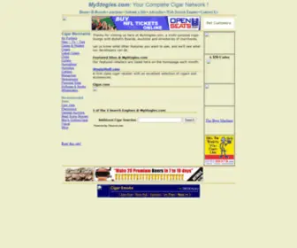 MYstogies.com(Cigar network with many retailers of fine cigars and cigar smoking accessories to inc) Screenshot