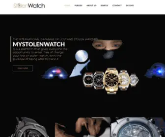 MYstolenwatch.com(The database of stolen and lost watches) Screenshot