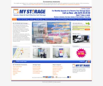 MYstorageasia.com(My Storage Self Storage) Screenshot