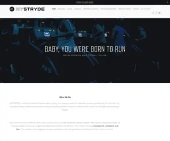 MYSTRyde.com(Boston's First Running Studio) Screenshot