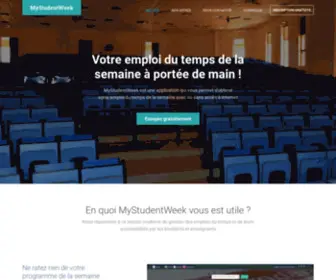 MYstudentweek.com(Plateforme) Screenshot