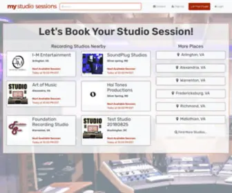 MYstudiosessions.com(My Studio Sessions) Screenshot