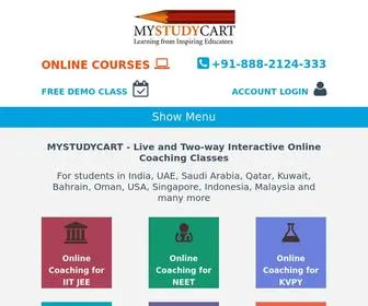 MYstudycart.com(Online Coaching for IIT JEE) Screenshot