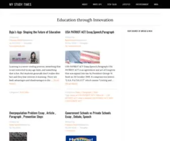 MYstudytimes.com(Education Through Innovation) Screenshot