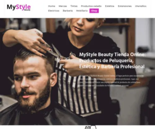 MYSTyle-Beauty.com(Diferentes marcas de productos de peluqueria) Screenshot
